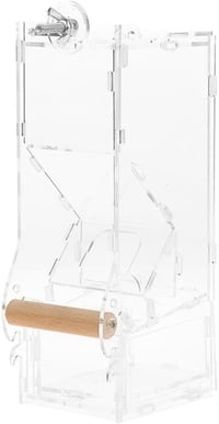 Átlátszó akril madáretető - Automata adagoló kismadarak részére 1