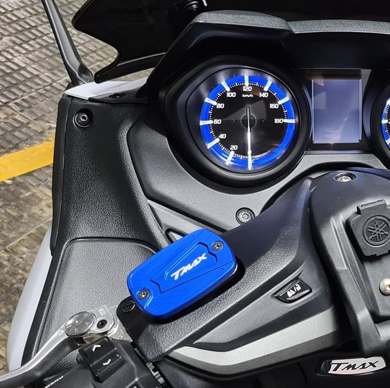 Yamaha Tmax CNC fékfolyadéktartály fedél, 500/530/560 modellekhez (2004-2020)