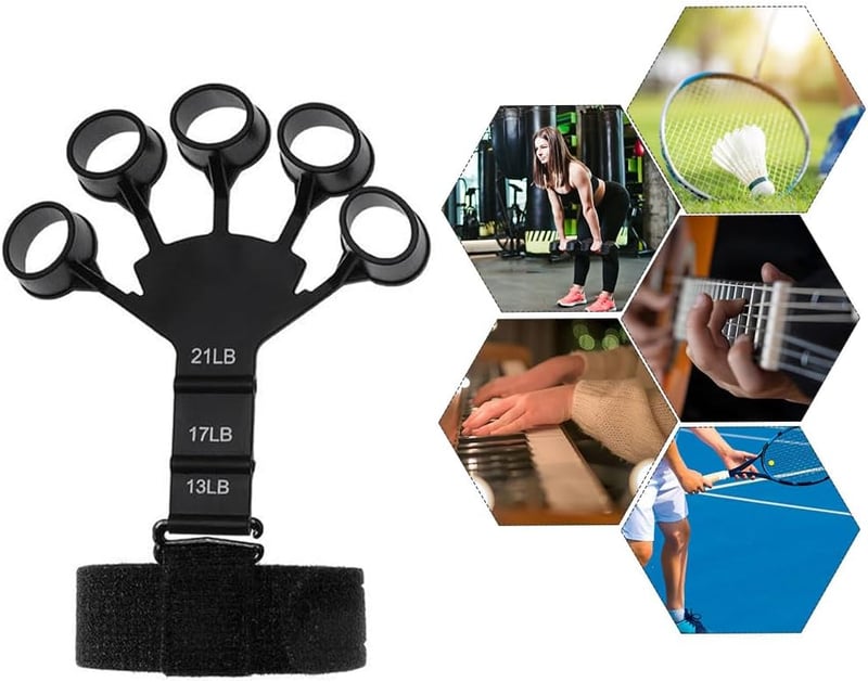 Vein Trainer Kézerősítő Készlet - 2 db Ujj és Markolaterősítő Edzőeszköz Alkar Izomerősítéshez