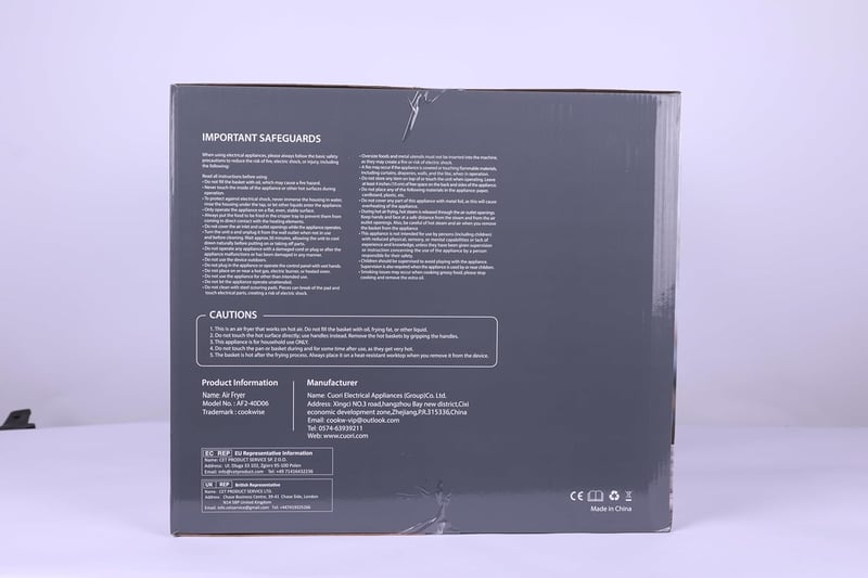 Cosori 9L XL Dupla Zónás Olajmentes Sütő Látóablakkal és Érintőképernyővel