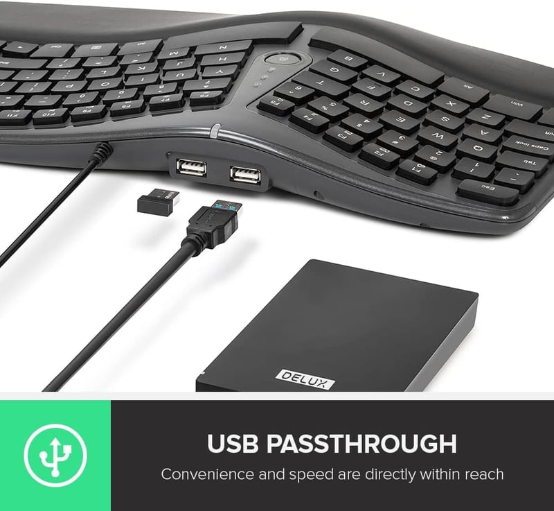 DeLUX GM901 Ergonomikus Vezeték Nélküli Gamer Egér