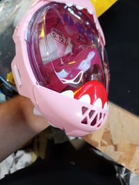 Mască de snorkeling full-face pentru copii Cressi Kiddy, roz/mov/alb, anti-aburire, câmp vizual larg, pentru vârste între 5-12 ani 4