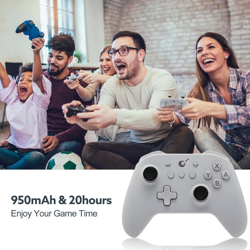 GuliKit KK3 Vezeték Nélküli Kontroller Nintendo Switch/OLED/Steam Deck/Android/iOS Eszközökhöz, Hall-Effekt Joystick, 23 Órás Üzemidő, 6-Ten