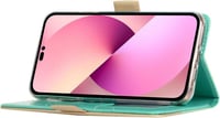 iPhone 14 Pro Türkiz Pénztárcatok Nőknek Masnis Karpánttal 5