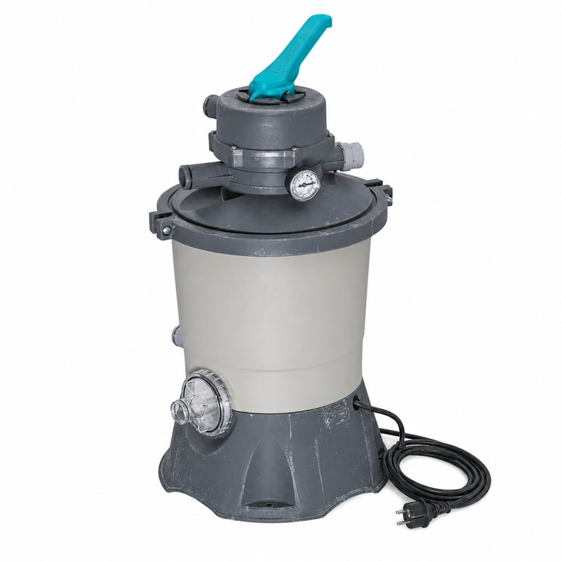 Bestway pješčana filtracijska pumpa 3028 l/h 85 W — za dijelove/rastavljanje: u vrlo rabljenom stanju (stanje: vidi 2. sliku)