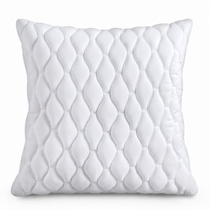 Pernă matlasată Utopia Bedding 80x80 cm, 1 buc., pentru pat și decor, certificată OEKO-TEX, albă
