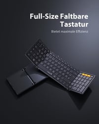 ProtoArc XK01 Összecsukható Bluetooth Billentyűzet Numerikus Billentyűzettel, Vezeték Nélküli Mini Billentyű 3
