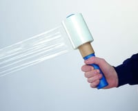 HILDE24 Mini Csomagolófólia Szett - 40 Tekercs Átlátszó Stretch Fólia Adagolóval, 23 µm Vastagság, 100 mm x 150 m, Műanyag 4