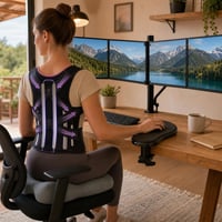 Ergonomický kancelársky balík: 1x opierka + 1x korektor + 1x držiak monitora + 1x vankúš 1