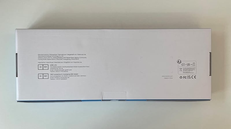 OMOTON Bluetooth Billentyűzet Mac-hez, Olasz Kiosztás, Numerikus Billentyűzet, MacBook Air/Pro/iMac Kompatibilis, Fehér