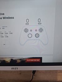 Sony DualSense bežični kontroler bijeli PS5 - Neispravan — neispravan, djelomično radi: desni stick ima drift (stanje: vidi drugu sliku) 3