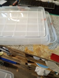 Set 4 cutii de depozitare ermetice Iris Ohyama AT-L, 50L, negru — defect, funcționalitate parțială: capac și garnitură de etanșare deteriorate (stare: vezi imaginea 2) 5