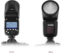 Godox V1N Professzionális Vaku Kerek Fejjel - 2.4G Vezeték Nélküli Fresnel Zoom Vakupapucs - Nikon D5300 D750 D850 D7100 Z7 Fényképezőgépekh 5