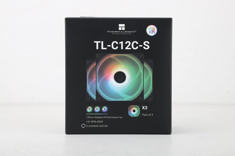 Thermalright TL-C12C-S 120mm ARGB CPU hűtő ventilátor, 3 darabos csomag