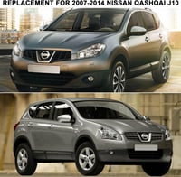 ConBlom Visszapillantó Tükör Borítás Nissan Qashqai 2007-2014 Modellekhez - Texturált Fekete ABS Műanyag Tükörkupak Szett Bal és Jobb Oldalr 5