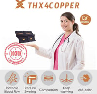 THX4COPPER Réz Kompressziós Könyökvédő Pár Sportolóknak és Sérülésekre 7