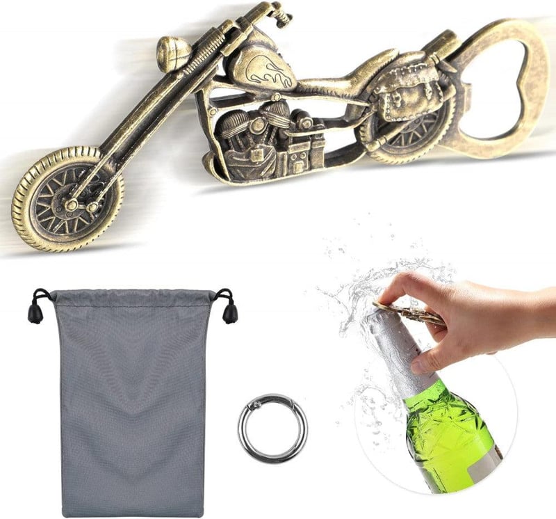 Yeestone Vintage Motoros Sörnyitó Kulcstartó - Egyedi Férfi Ajándék