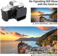 Fujifilm XF 27mm F2.8 R WR objektívhez JJC fém napellenző és sapka 5