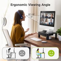 LORYERGO állítható magasságú monitortartó állvány, tárolóval - nyakfájdalom ellen 6