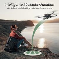 Holy Stone HS720E GPS Drón 4K EIS UHD Kamerával, Távirányítós Quadcopter 2 Akkumulátorral, Követés Funkcióval, 5G WiFi, Kefementes Motor, Ke 4