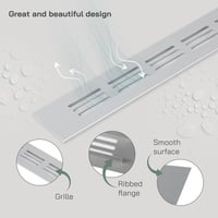 Vent Systems Alumínium Szellőzőrács 40x300 mm - Ezüst Légbeömlő Nyílás Beltéri/Kültéri Használatra, Fűtés-Hűtés Rendszerekhez 6