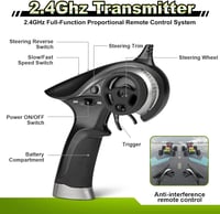 HAIBOXING 1/18 Távirányítós Autó - 36 km/h Sebességű 4WD Terepjáró, 2.4 GHz Vízálló Elektromos RC Versenyautó Minden Terepre 6
