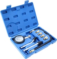FreeTec Kompresszióméró készlet - M10, M12, M14, M18 menettel, motordiagnosztikához 9
