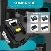 Energup 18V 8000mAh Li-ion Akkumulátor Csomag (2db) - Kompatibilis Makita BL1860B BL1850 BL1840 BL1830 Szerszámokkal - LED Töltésjelzővel 4