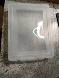 Priehľadný plastový úložný box s vekom Lifewit, kontajner na papier a dokumenty formátu A4, na ručné práce, spoločenské hry, do kancelárie — súprava 1 ks 4