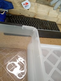 ATHLON TOOLS Kutija za pohranu s poklopcem 12,5 L Prozirna plastična kutija s poklopcem 1 kom. (Djelomični set, rabljeno) 7