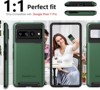 Google Pixel 7 Pro Zöld Védőtok - SwanScout Dupla Rétegű, Vezeték Nélküli Töltéssel 3