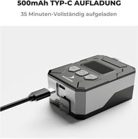 YOUNGDO Mini Elektromos Kerékpárpumpa 150 PSI - 500 mAh Akkumulátor, Valós Idejű Nyomáskijelző, Presta és Schrader Szeleppel Kompatibilis 3