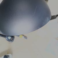 Lampă de masă EGLO Aranzola, lampă de noapte în formă de ciupercă, stil minimalist, negru — Există o zgârietură pe abajur (stare: vezi a 2-a imagine) 2