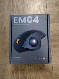 ProtoArc EM04 ergonomikus vezeték nélküli trackball egér, Bluetooth és 2.4GHz, újratölthető 8
