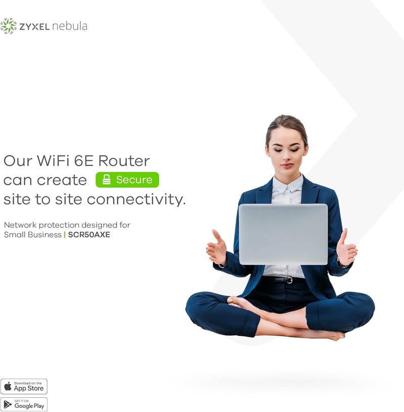 Zyxel AXE5400 Háromcsatornás WiFi Felhőalapú Router Előfizetés Nélküli Biztonsággal