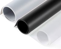 Selens PVC Fotó Háttér Szett 80x150 cm - Fekete, Fehér, Szürke Vízálló Matt Fotóháttér Szett - Stúdió Portré Termékfotózás  1