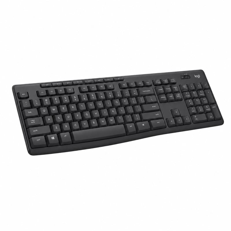 Logitech MK295 Silent Touch vezeték nélküli billentyűzet, grafitszürke, AZERTY kiosztás – — egér és stick nélkül (állapot: lásd a 2. képet)
