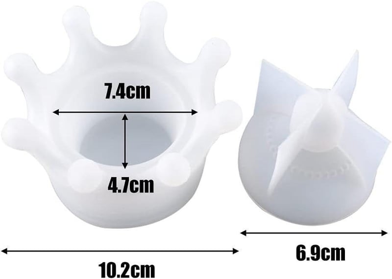 NALCY 3D Korona Ékszerdoboz Szilikon Öntőforma - DIY Asztaldekoráció