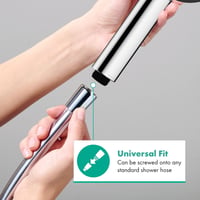 Hansgrohe Pulsify Select S Víztakarékos Zuhanyfej 9l/min, 3 Sugártípussal, Króm, Kerek (⌀105mm), EcoSmart Technológiával, Vízkőgátló Funkció 8