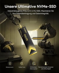 ORICO IG740PRO 2TB M.2 NVMe SSD PCIe 4.0 - 7450 MB/s Sebesség, TLC 3D NAND, Hűtőbordával - Ipari és Otthoni Használatra, Laptop, PC, PS5 Kom 5