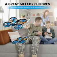 TEEROK T20 Mini Drón Gyerekeknek - RC Quadrocopter 3 Akkumulátorral, Magasságtartással, Fejnélküli Móddal, 3D Flip Funkcióval - Távirányítós 2