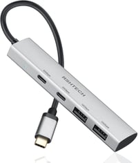 RSHTECH 10Gbps USB-C Hub: 4 portos, MacBook M2/M1 kompatibilis, ultravékony alumínium elosztó 7