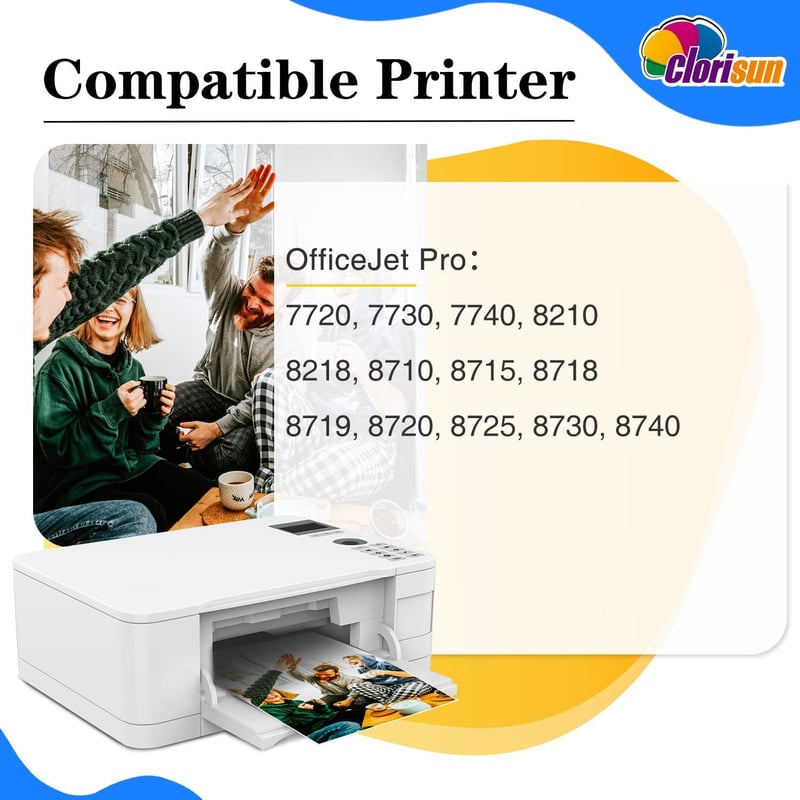 HP 953XL kompatibilis tintapatron szett - Clorisun 3 szín (Cyan, Magenta, Sárga) Officejet Pro nyomtatókhoz