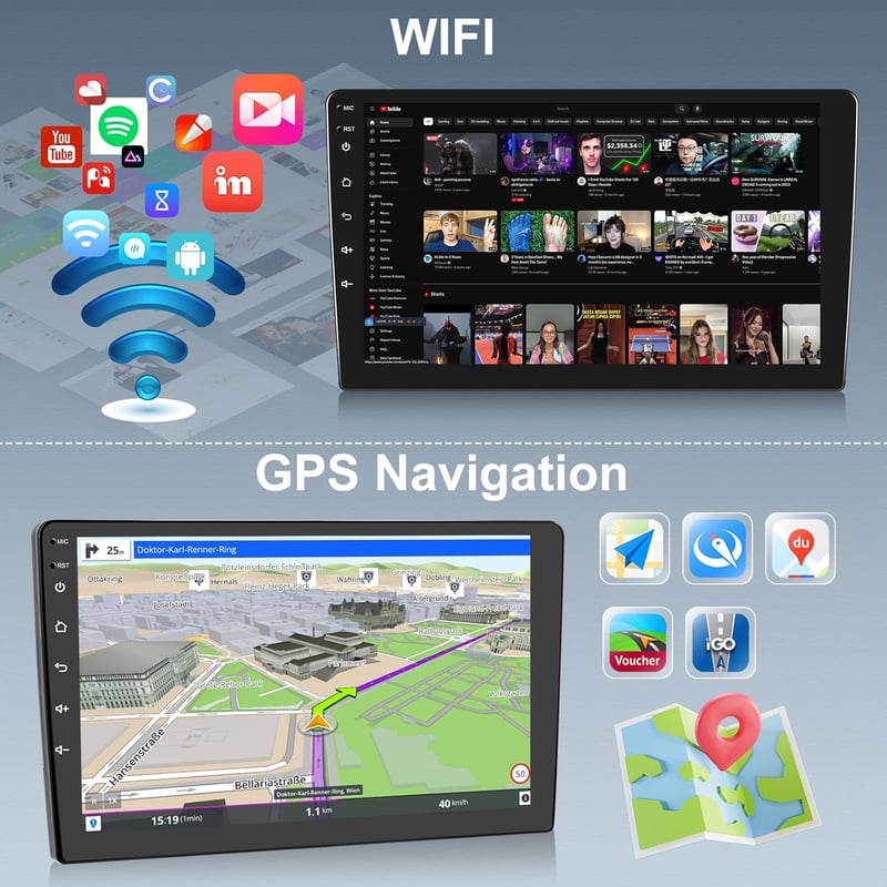 Mazda 5 Android 13 autórádió 9" érintőképernyővel, CarPlay, GPS, 2G+64G (2007-2010)