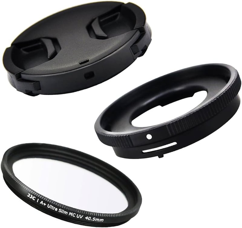 JJC Olympus TG-sorozatú filteradapter 40,5mm UV szűrővel és lencsevédővel