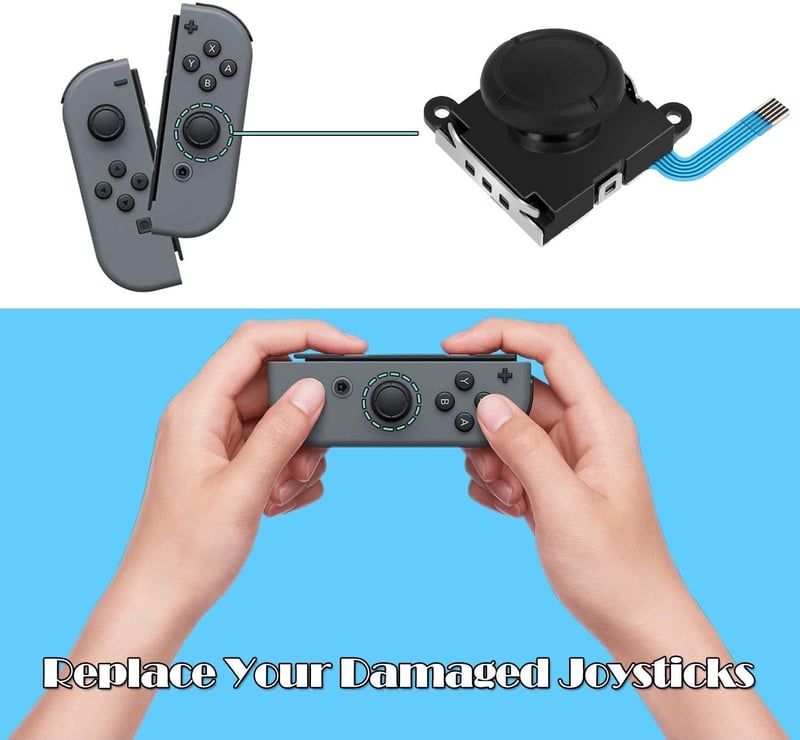 Nintendo Switch joystick csere készlet - 4db analóg kar Joy-Con kontrollerhez