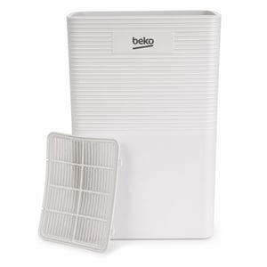 Beko BDPO 010 Párátlanító, 10 L/nap, 2,2 L víztartály, R290, 12 órás időzítő, fehér — Használt, a szűrő el van görbülve, könnyen kiesik