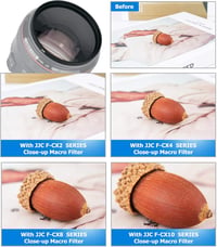 JJC 77mm-es makrószűrő készlet (+2,4,8,10) Sony A6600 A6500 A6400 A7C és 24-105mm objektívekhez 4
