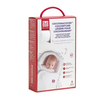 Red Castle Cocoonacover Fleur de Coton Könnyű Babapaplan - 1.0 Tog Hőtartás, Fehér Levél Minta, Pamut Anyag, Géppel Mosható 5