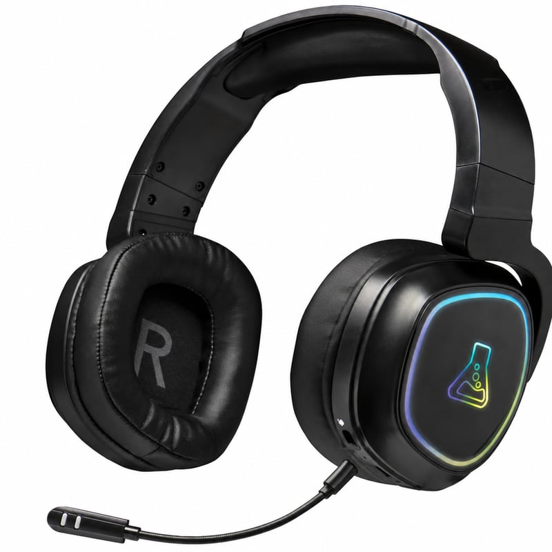 The G-LAB Korp Promethium Vezeték Nélküli Gaming Headset RGB - Hibás — hibás, részben működik: laza fülpárna (állapot: lásd a 2. képet)